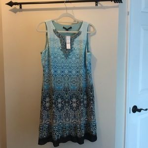 WHBM Blue Ombré Shift Dress